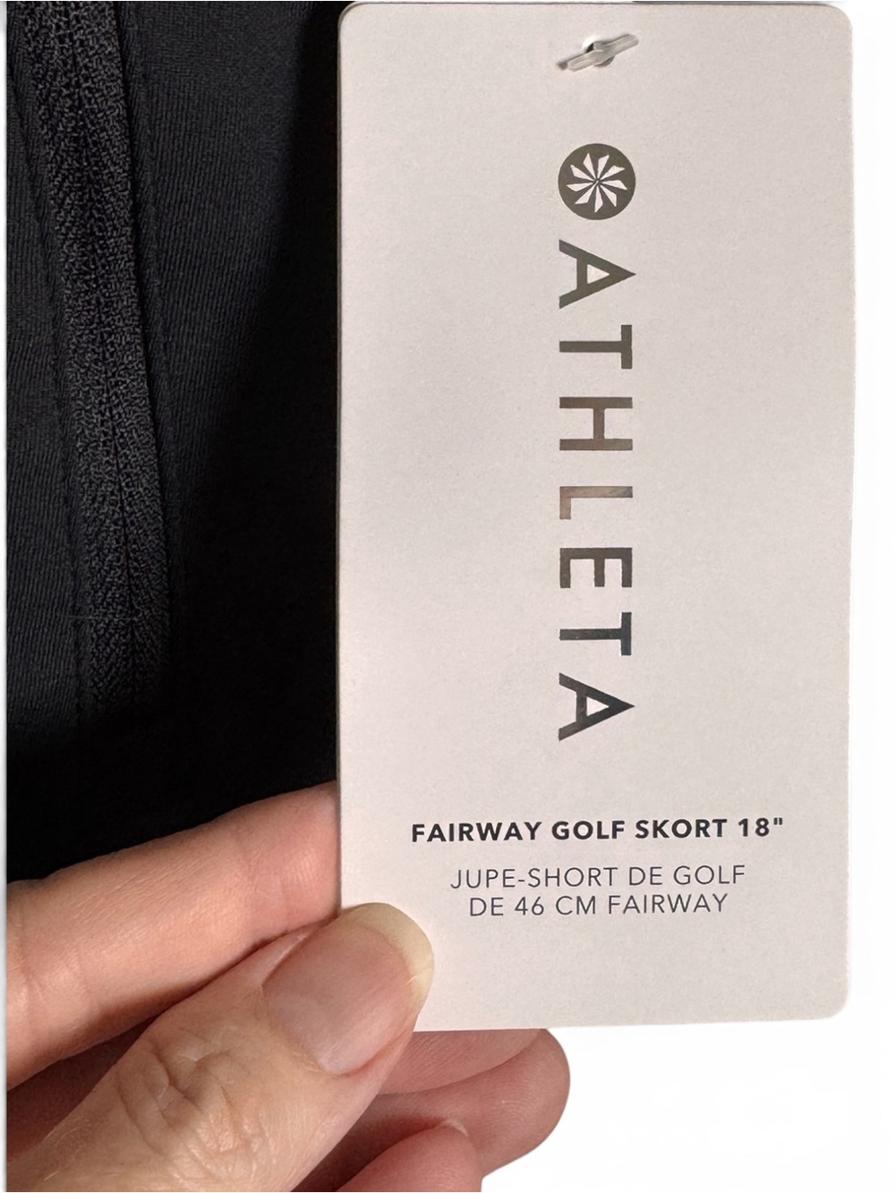 NWT Athleta Fairway Golf Skort 18” Black High Rise Size Small - Picture 10 of 15